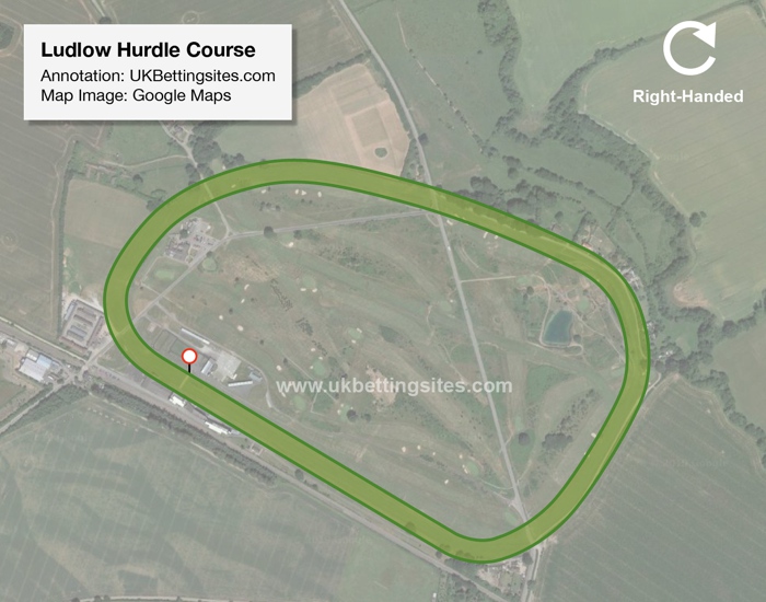 Ludlow Hurdle Racecourse Map